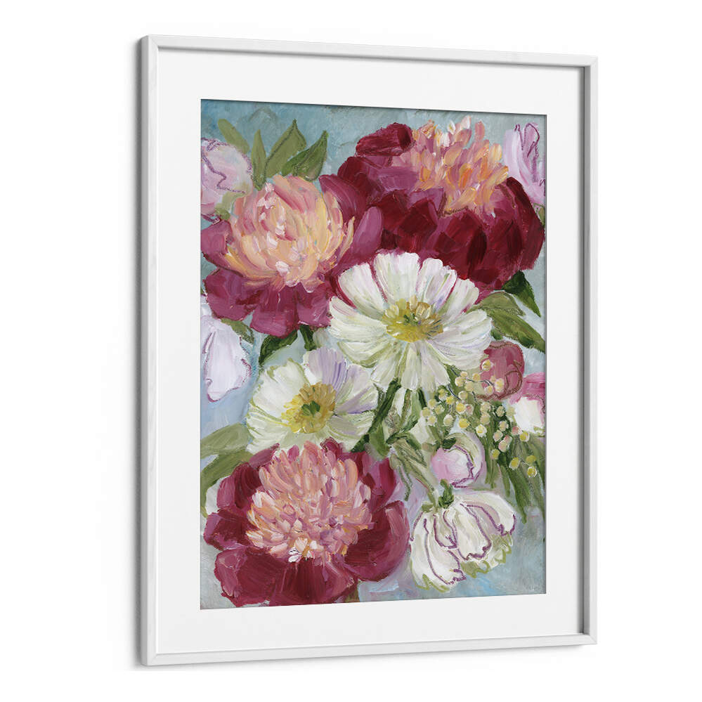 ELEANORA PAINTERLY FLORALS , FLORAL FLOWER PAINTINGS