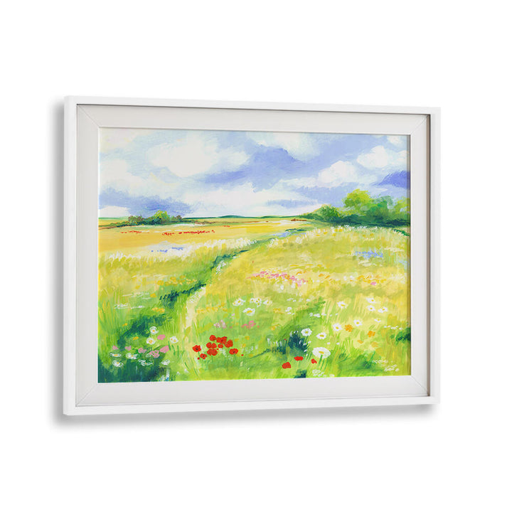 WILDFLOWER MEADOW , LANDSCAPE PAINTINGS