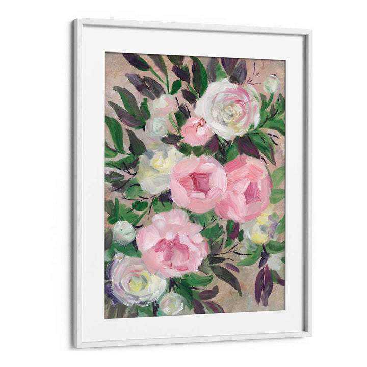 ZOYE PAINTERLY BOUQUET , FLORAL FLOWER PAINTINGS