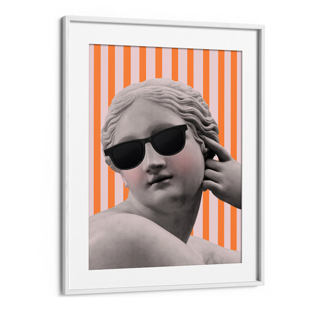STRIPED GODDESS III , ALTERED ART PRINTS