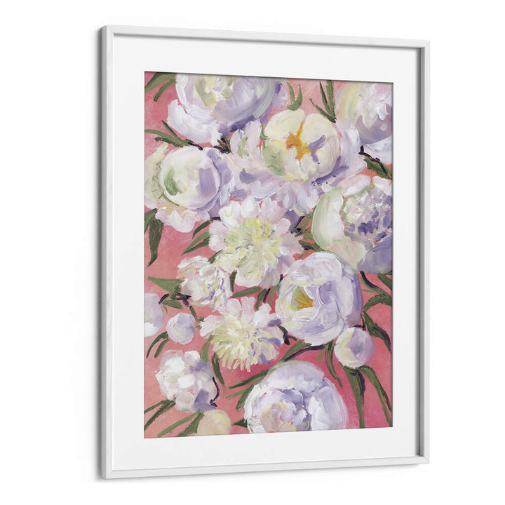 KINSLY PAINTERLY BOUQUET , FLORAL FLOWER PAINTINGS