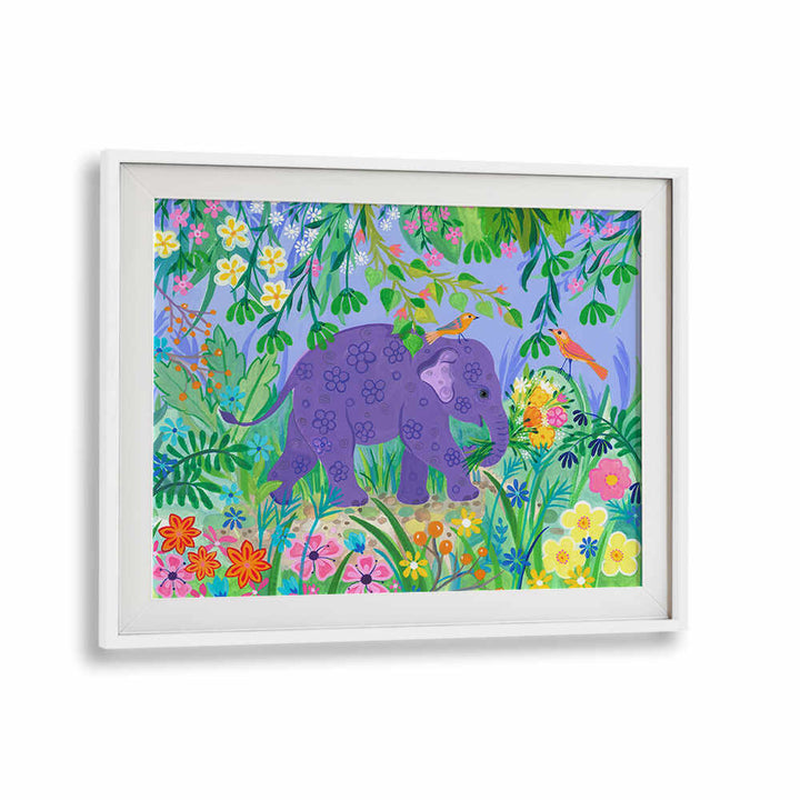 BLUE ELELPHANT , ANIMAL PAINTINGS