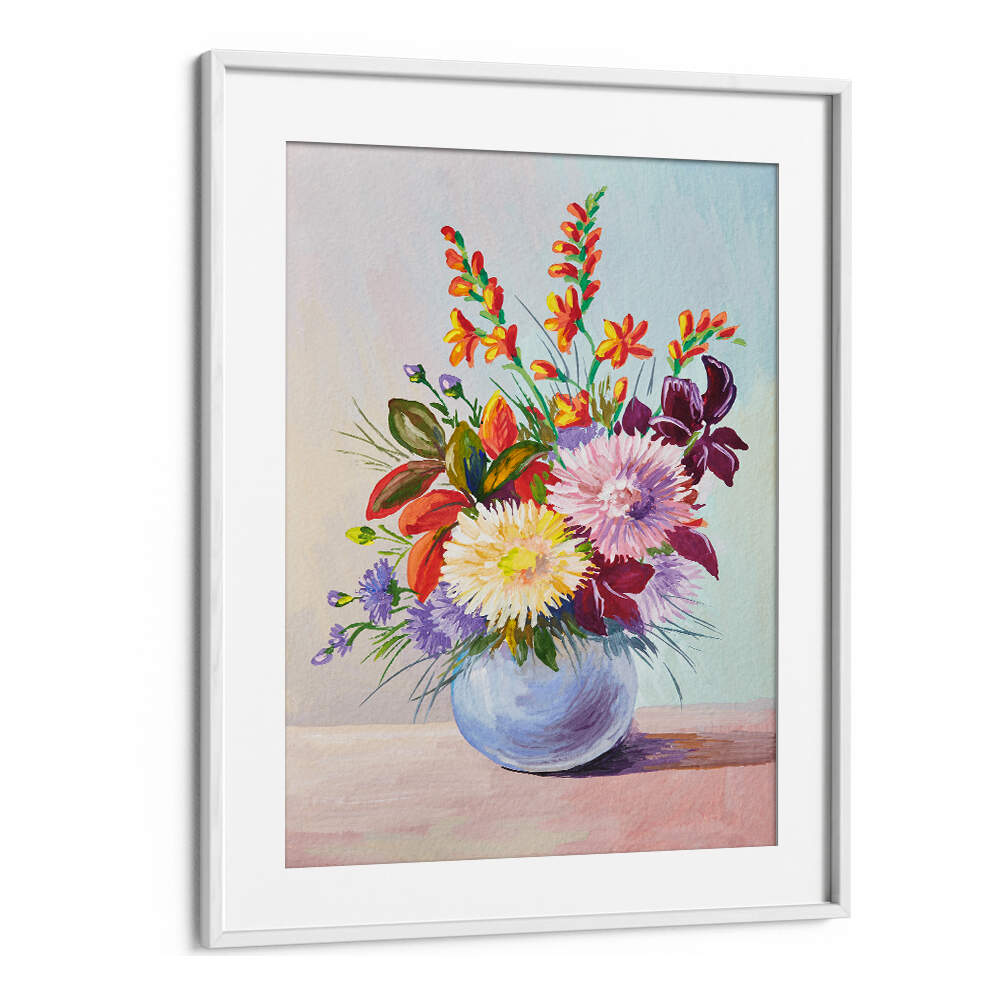 POTTED GARDEN , VINTAGE EUROPEAN PAINTINGS