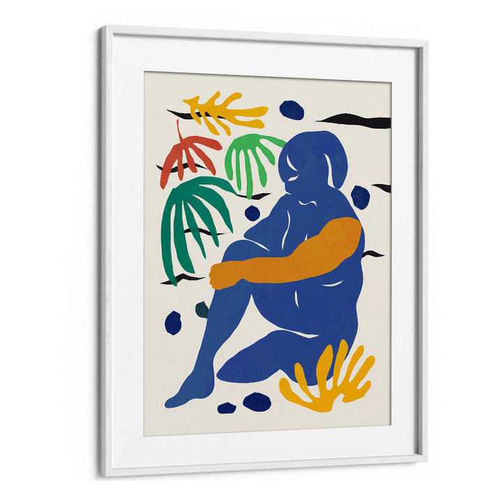 BLUE FIGURE ABSTRACT , COMIC POSTERS