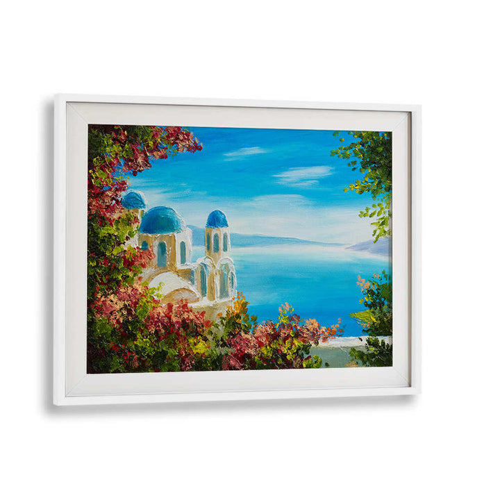 BLUE AND WHITE SANTORINI PALETTE III , VINTAGE EUROPEAN PAINTINGS