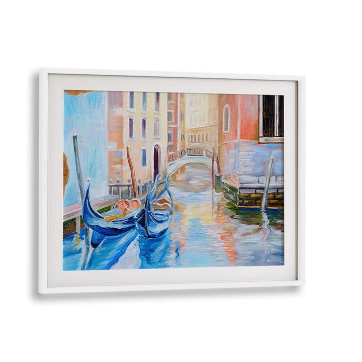 CANALSIDE MEMORIES II , VINTAGE EUROPEAN PAINTINGS