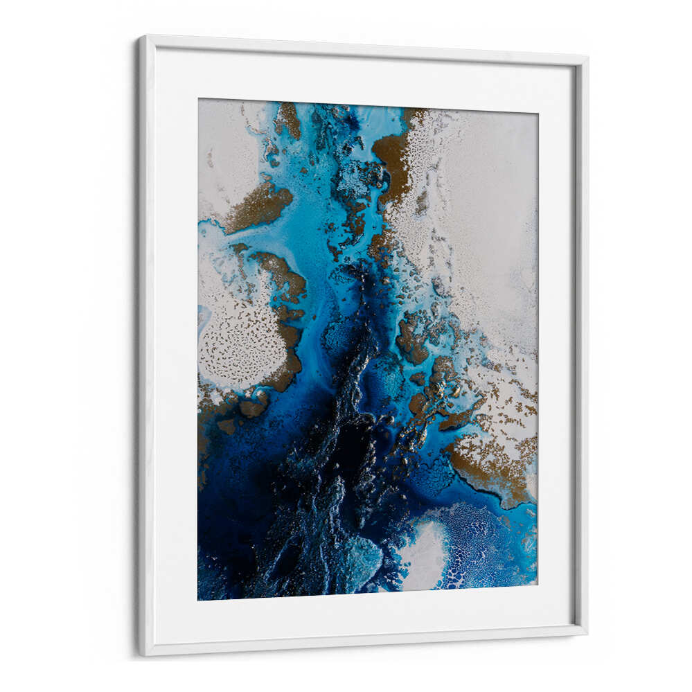 Stunning NAVY INSPIRED, ABSTRACT PAINTINGS featuring deep hues and striking designs to elevate any space.