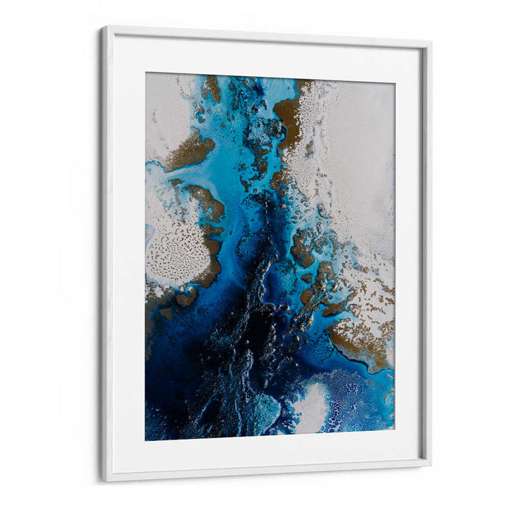 Stunning NAVY INSPIRED, ABSTRACT PAINTINGS featuring deep hues and striking designs to elevate any space.