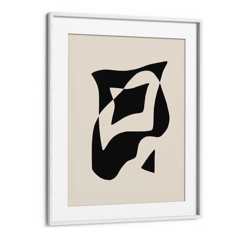 BOLD BLACK AND WHITE GEOMETRIC COMPOSITION