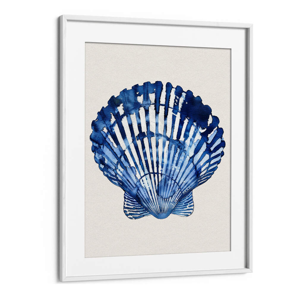 INDIGO SEASHELL , BEACH PAINTINGS