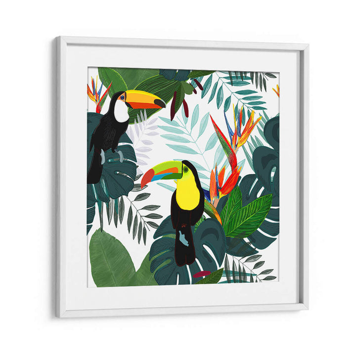 TAUCAN AND BIRD OF PARADISE , ANIMAL PAINTINGS