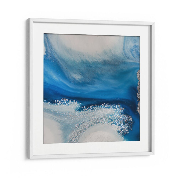 Stunning SHALLOW SEAS, ABSTRACT PAINTINGS featuring vibrant blues and textures to inspire creativity in your space.