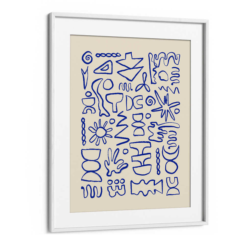 BLUE DOODLES , DOODLE ART PAINTINGS