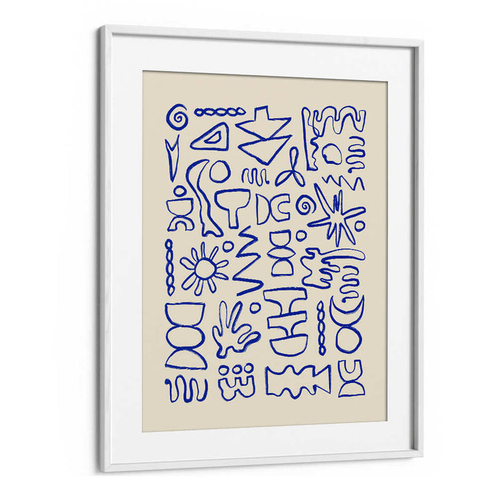 BLUE DOODLES , DOODLE ART PAINTINGS