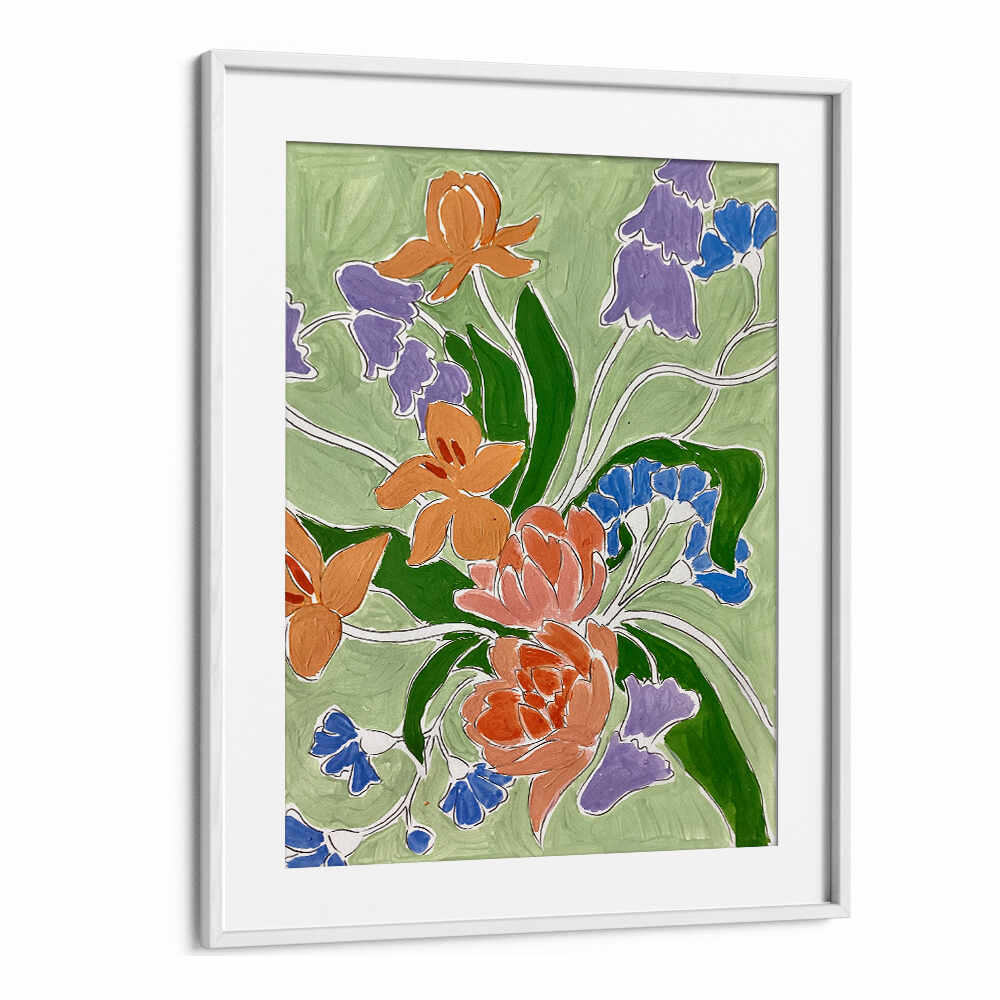 CENTREPIECE , FLORAL FLOWER PAINTINGS