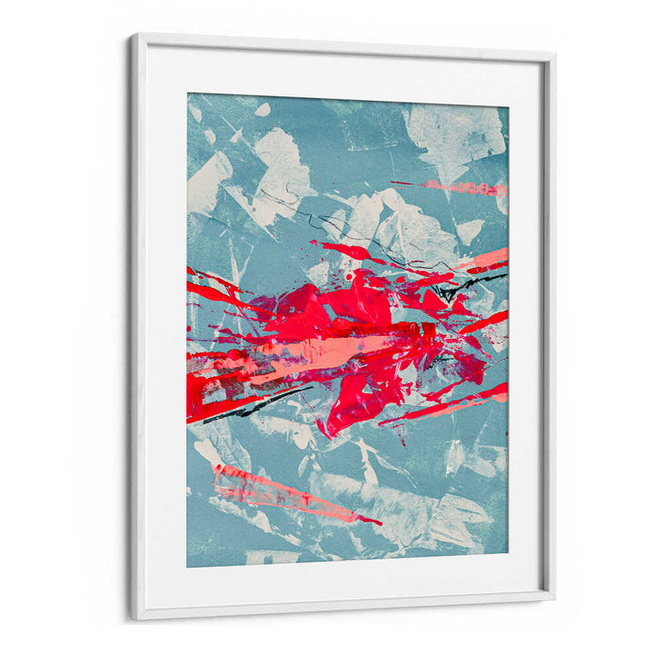 CRIMSON CHAOS BURST , ABSTRACT PAINTINGS