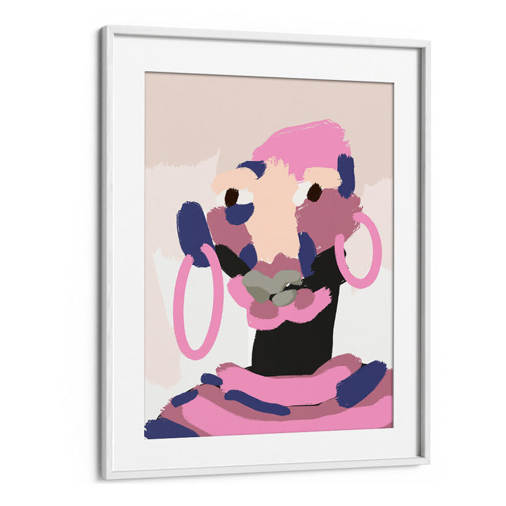 ABSTRACT PINK ELEGANCE , PORTRAITS & FIGURATIVE ILLUSTRATIONS