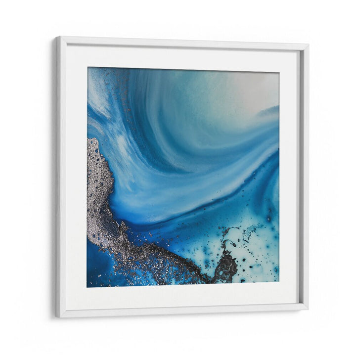Mesmerizing SHALLOW SEAS II, ABSTRACT PAINTINGS featuring vibrant blues and soothing tones for elegant decor.