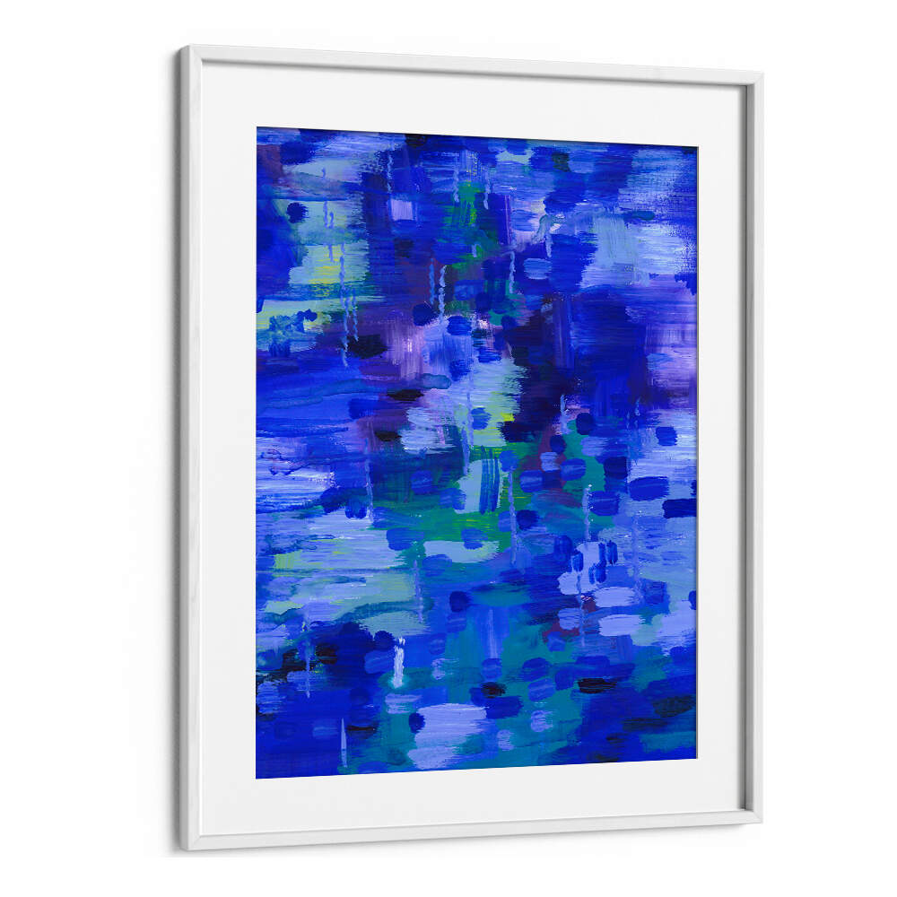 REFLECTIONS IN BLUE , ABSTRACT PAINTINGS