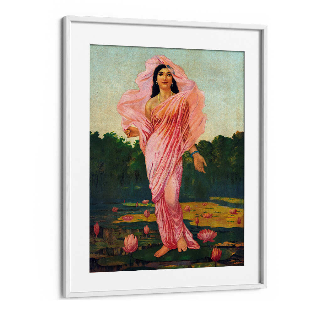 PADMINI THE LOTUS LADY , INDIAN ART PAINTINGS