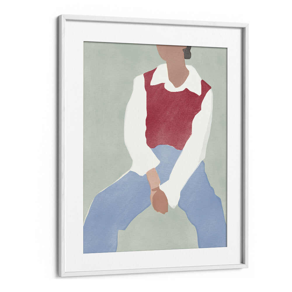 ABSTRACT FIGURE IN CASUAL ATTIRE , FASHION POSTERS