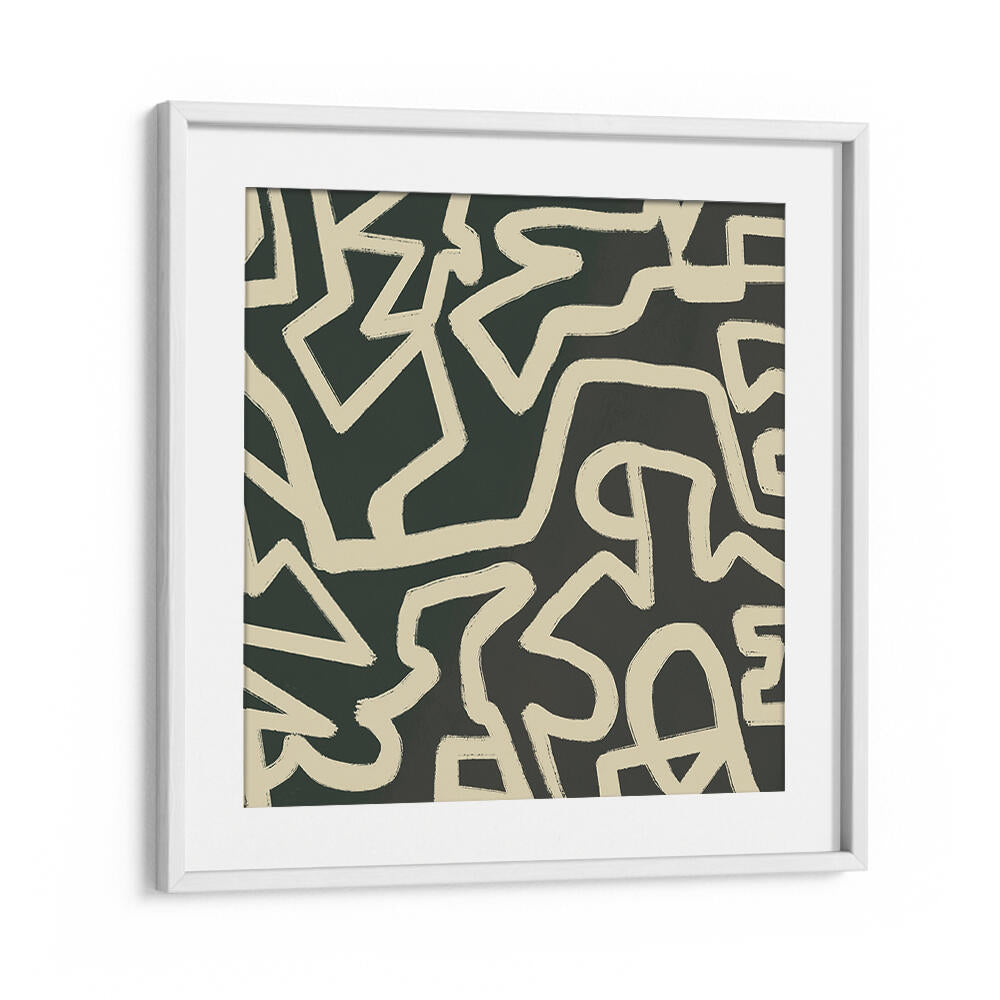 ABSTRACT LINE ART MAZE PATTERN , ABSTRACT PAINTINGS
