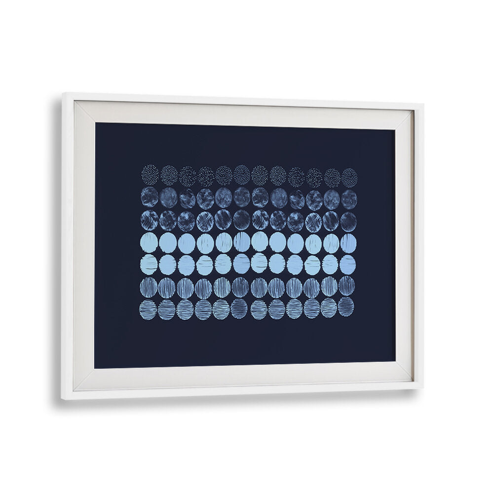 Meditation Circles Blue, abstract paintings featuring serene blues and patterns, perfect for enhancing tranquility.