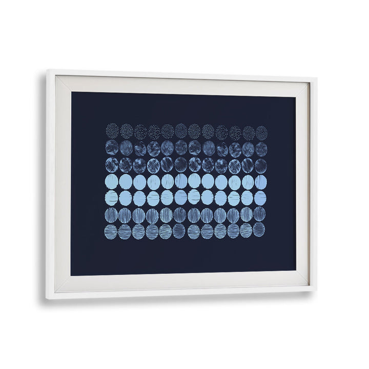 Meditation Circles Blue, abstract paintings featuring serene blues and patterns, perfect for enhancing tranquility.