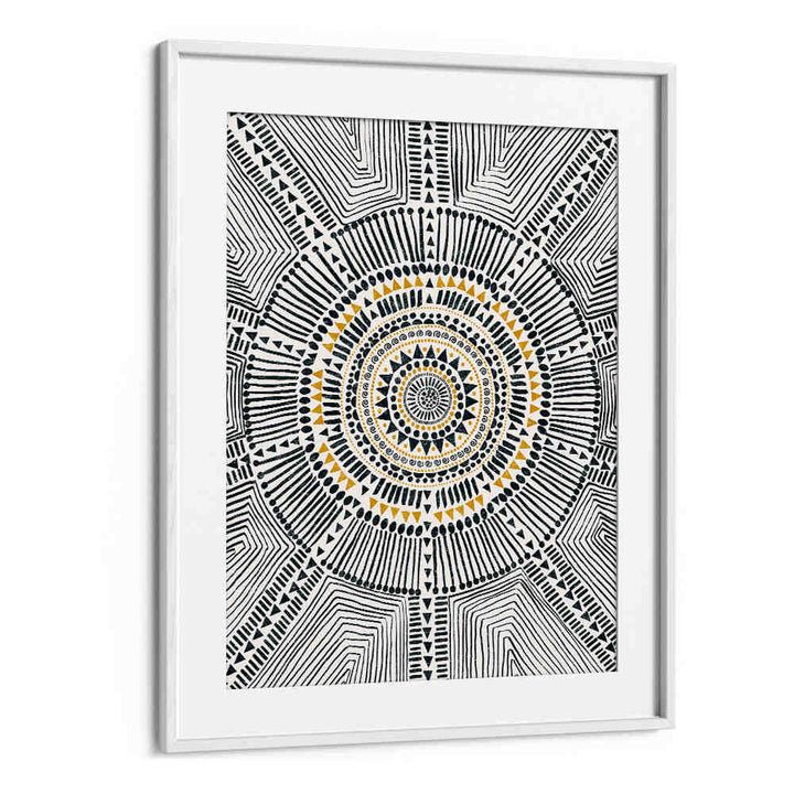 TRIBAL SUN II , PATTERN ART PRINTS