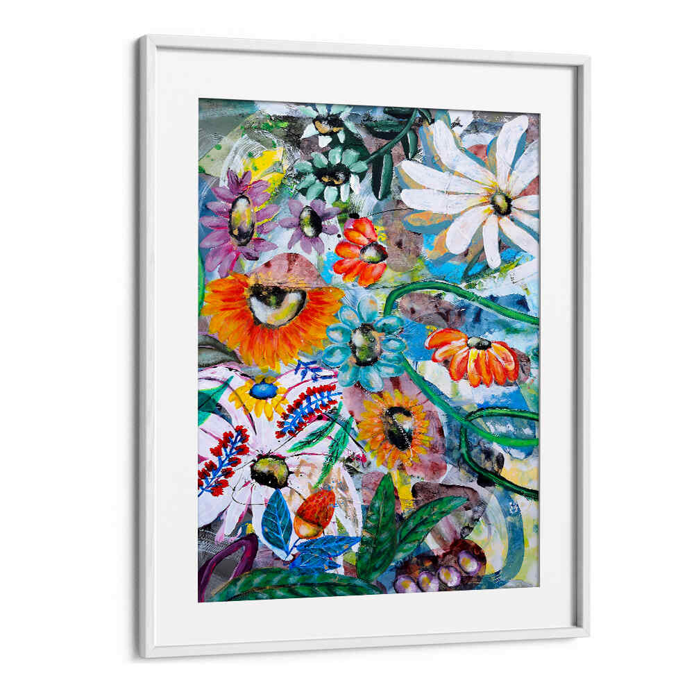 ART FLORAL , FLORAL FLOWER PAINTINGS