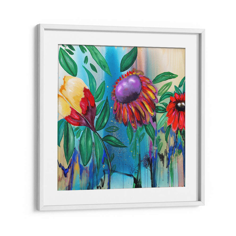FLORAL ART , FLORAL FLOWER PAINTINGS