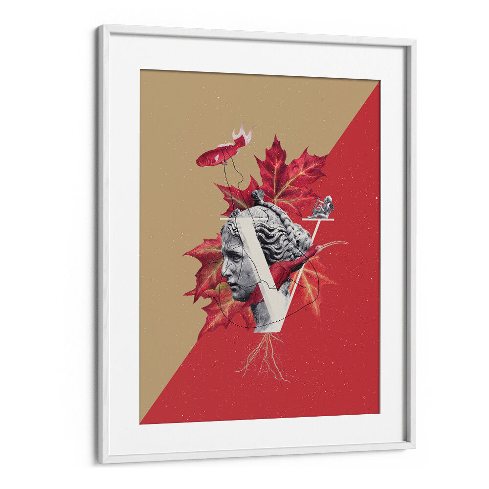 Surreal art print of Venus with vibrant colors and mixed elements, perfect for modern decor. VENUS, SURREAL ART PRINTS.