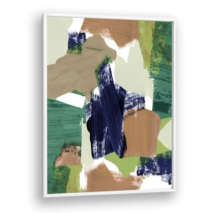 Stunning Abstract Blue Green Beige II, a captivating piece of abstract paintings, adds depth to any space.