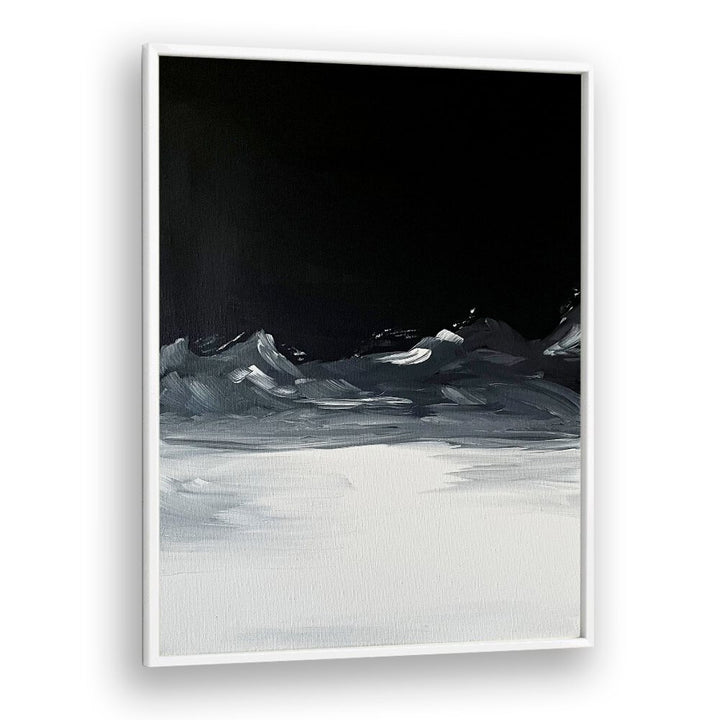Elegant ECHOES OF DISTANT, ABSTRACT PAINTINGS showcase captivating monochromatic textures and emotional depth.