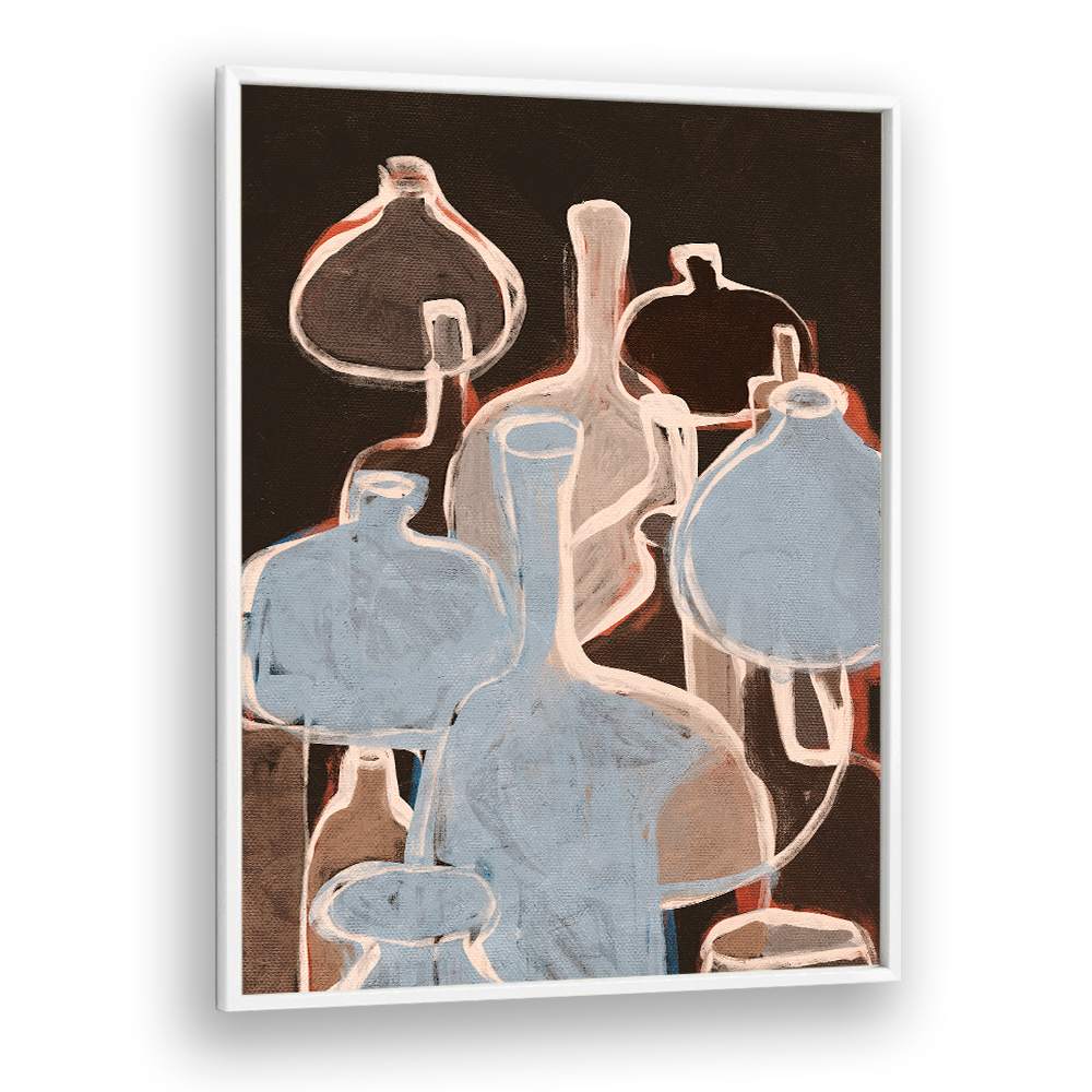 ABSTRACT BLUE BOTTLE FORMS