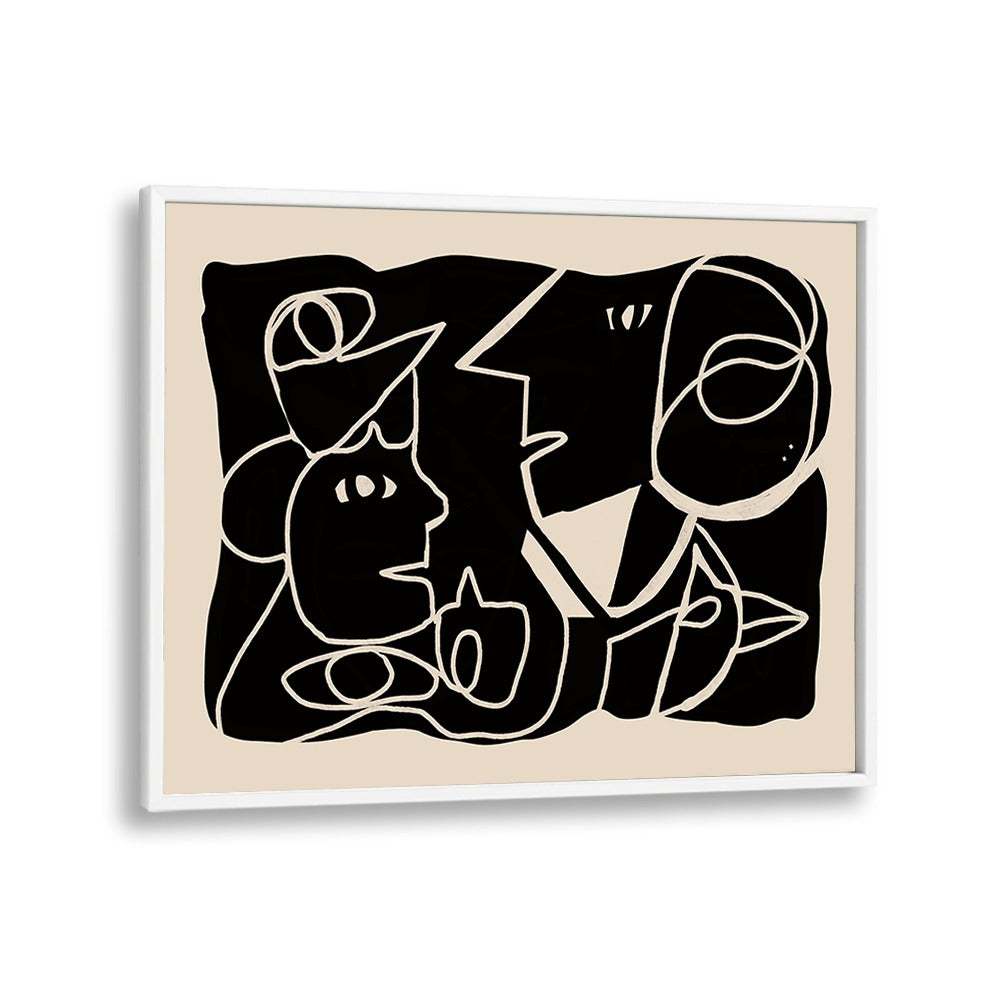 ABSTRACT FACES CONVERSATION