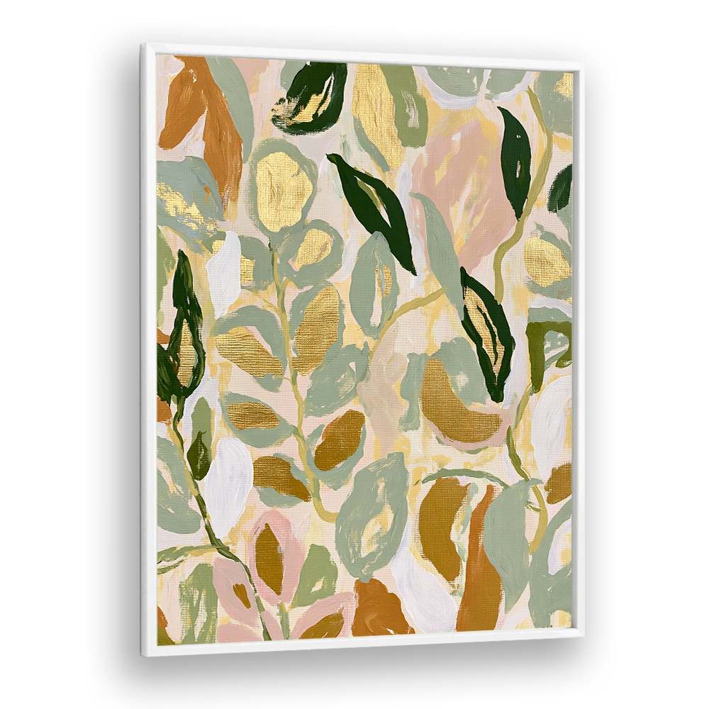 ABSTRACT GOLD LEAVES