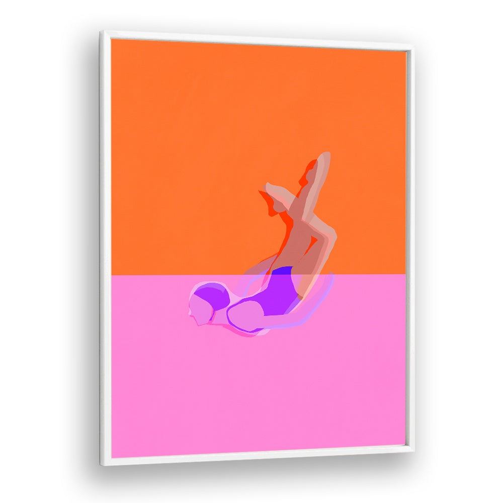ABSTRACT SWIMMER DIVE