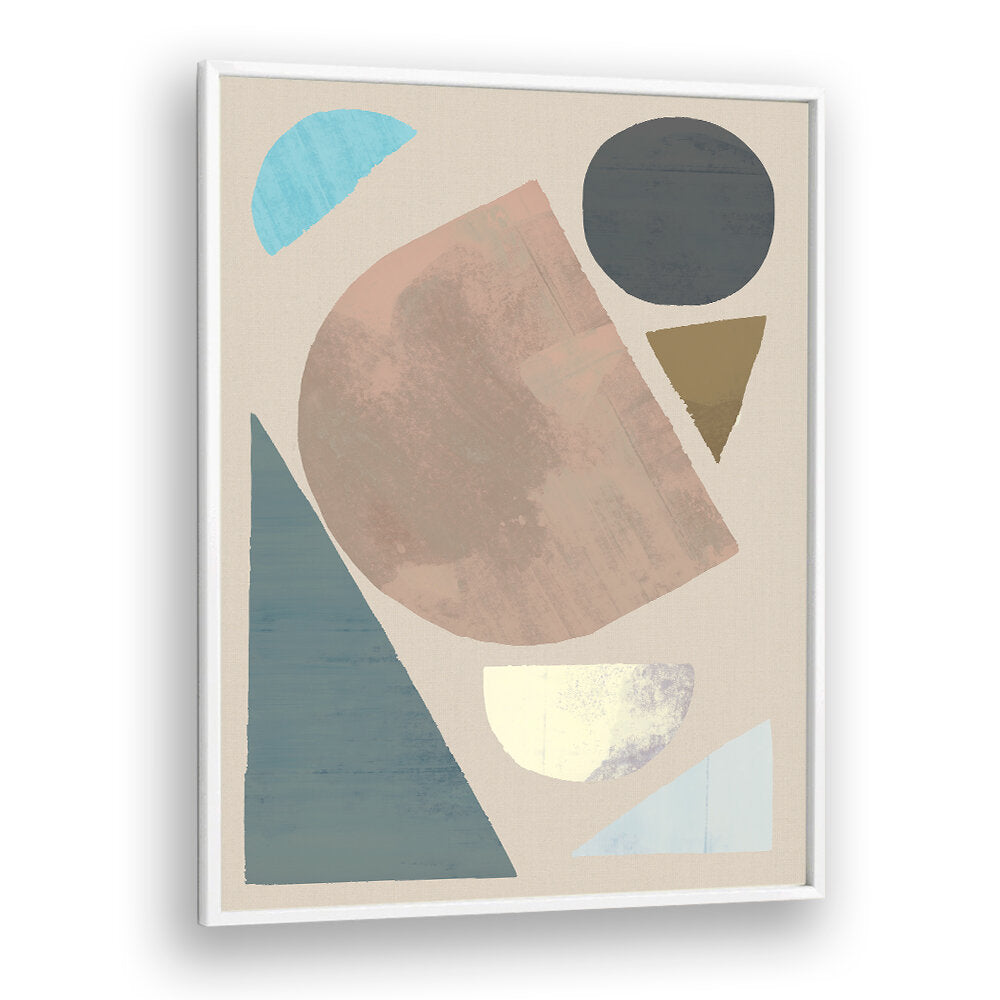 ABSTRACT SHAPES IN MUTED TONES , GEOMETRIC ART PRINTS
