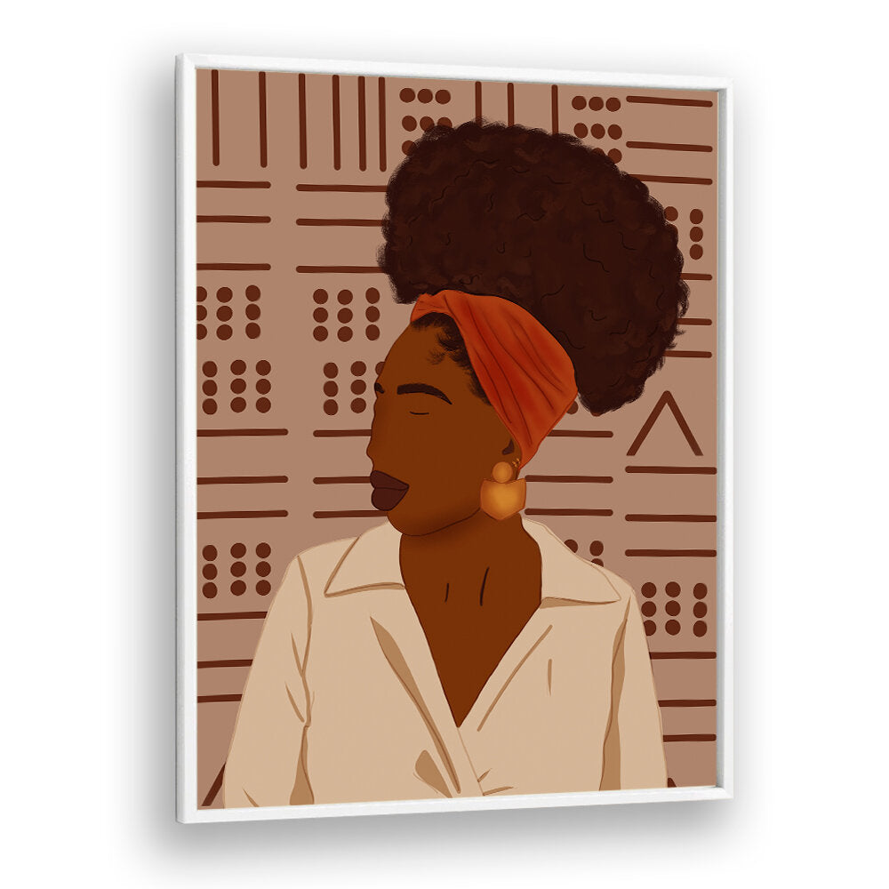 AFRO PUFF , AFRICAN ART PAINTINGS