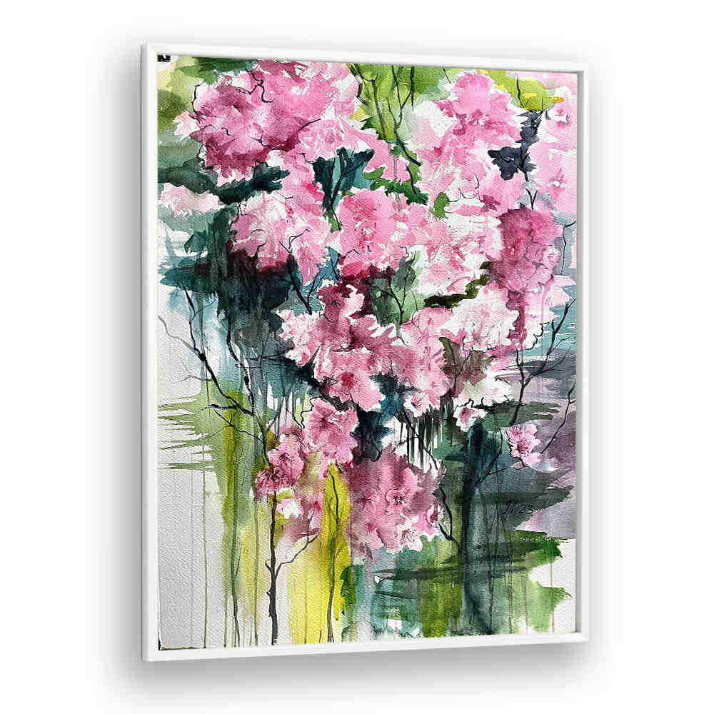 ALMOND TREE , FLORAL FLOWER PAINTINGS