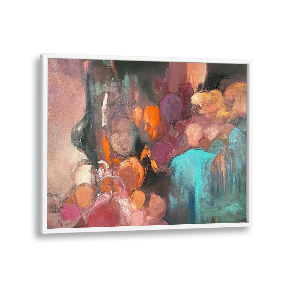 Vibrant colors blend in A PIECE OF MY HEART, ABSTRACT PAINTINGS, showcasing emotion and artistic expression.