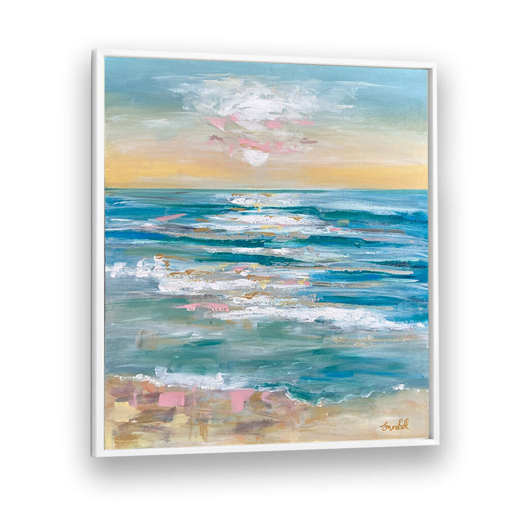 Serene A TRANQUIL OCEAN, BEACH PAINTINGS capture the calming essence of the shore, enhancing your coastal decor.