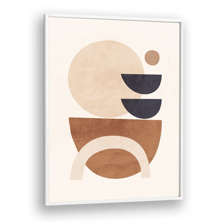 Abstract Minimal Shapes, Geometric Art Prints showcase contemporary design with earthy tones, perfect for modern decor.