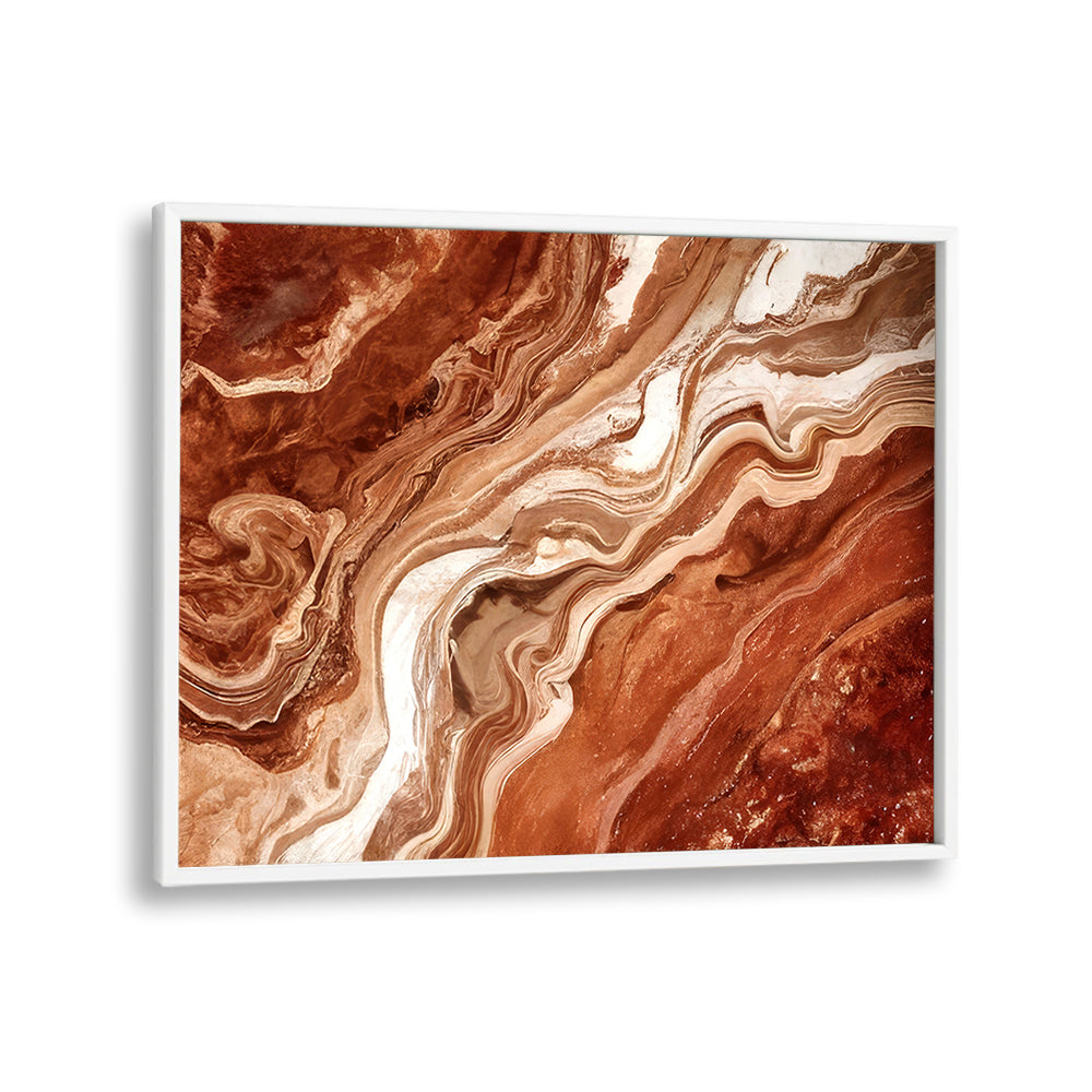 Stunning patterns in rich earthy tones create a mesmerizing look in abstract paintings for your home décor collection.
