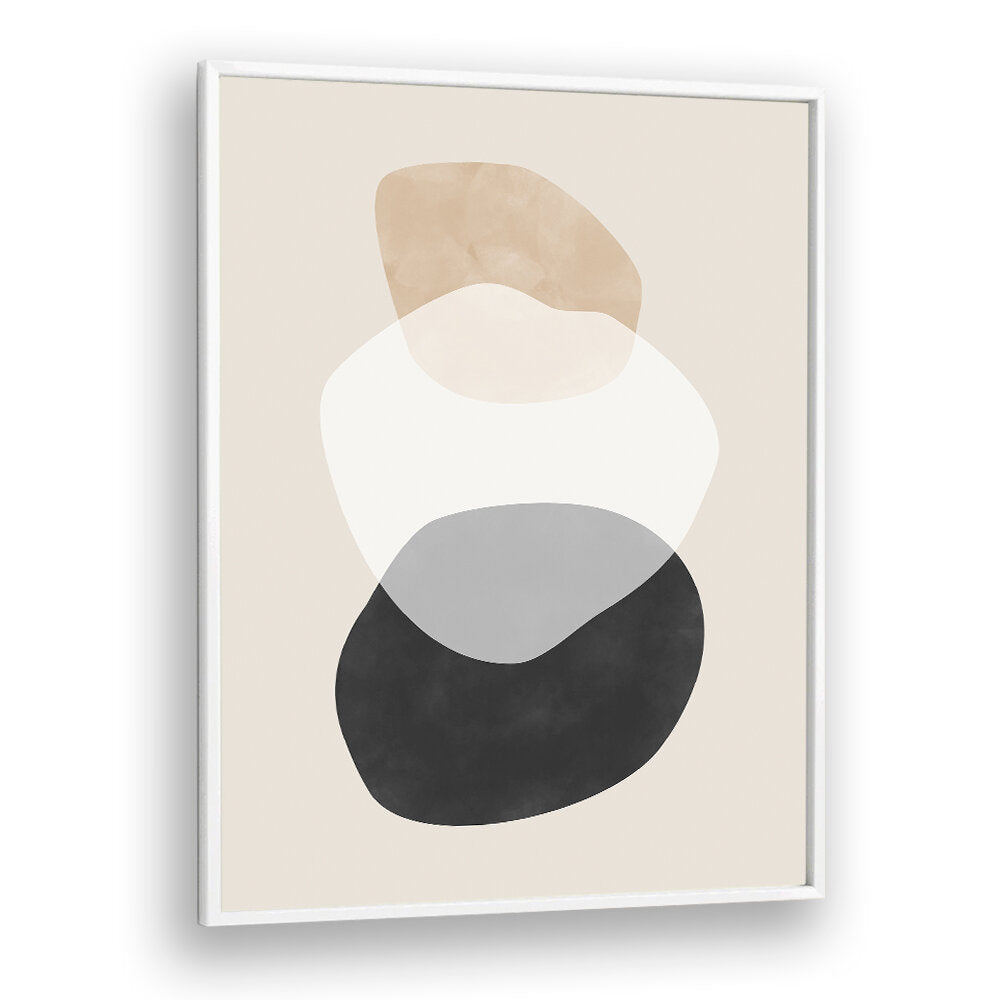 BEIGE BOHO SHAPES , BOHO ART PAINTINGS