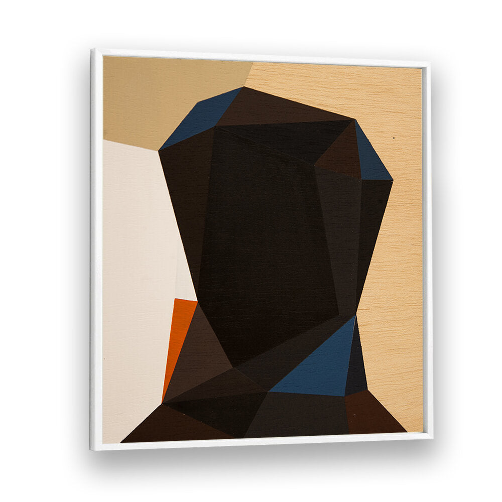 BLACK HEAD I , GEOMETRIC ART PRINTS