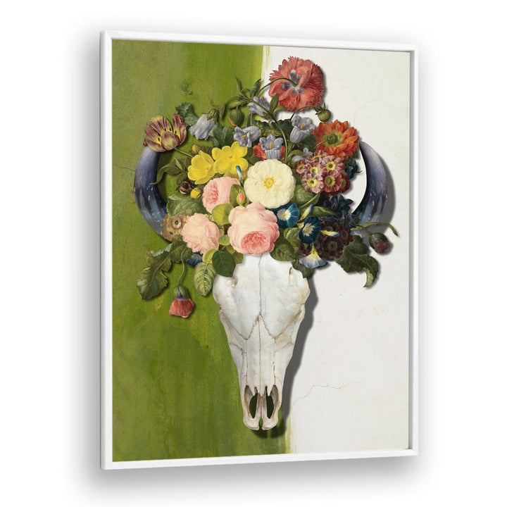 BLOOMING BULL SKULL