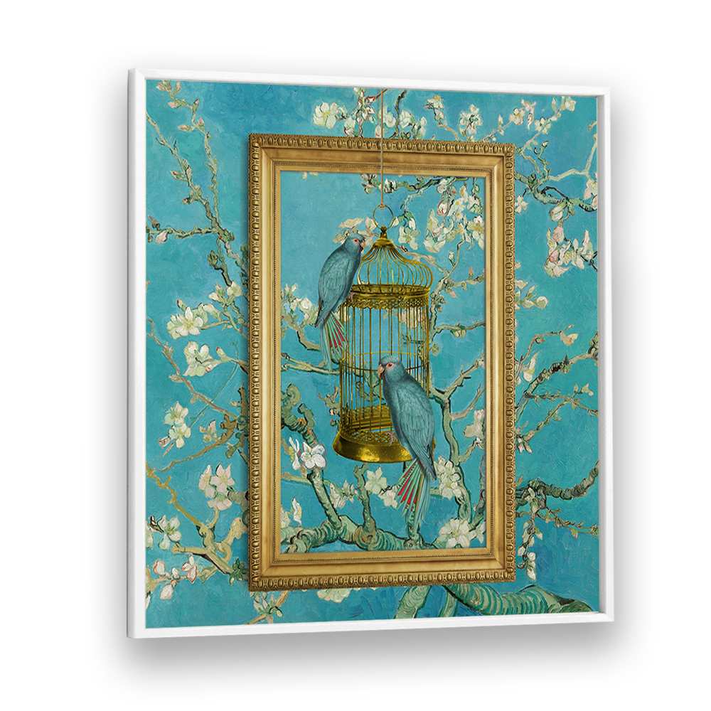 BLUE PARROTS ALMOND BLOOM