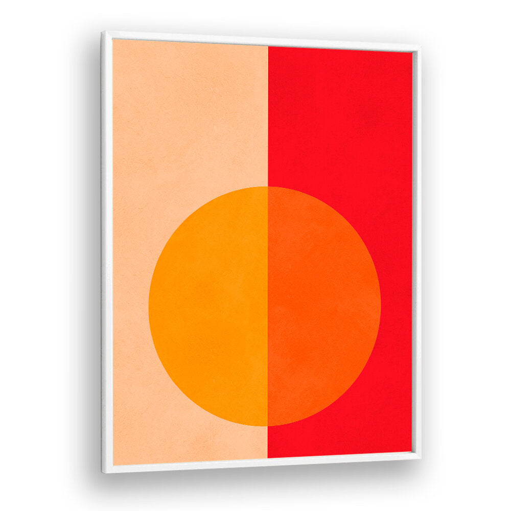 BOLD BISECTED CIRCLE , GEOMETRIC ART PRINTS